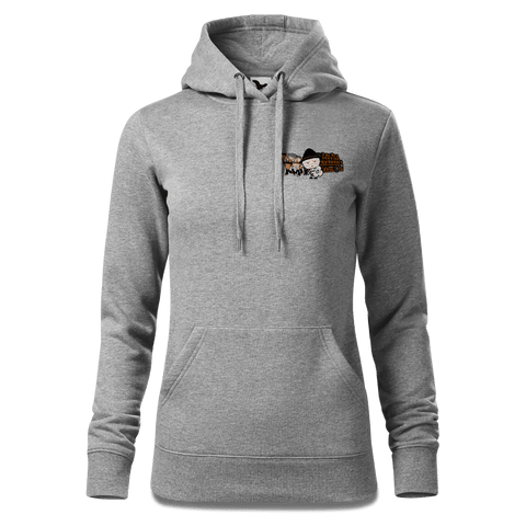 Da Oid Sinzer Pferdegespann Sweatshirt Hoody Damen Grau Meliert Kleinholzen Front
