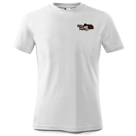Da Oid Sinzer Pferdegespann T Shirt Kinder Weiss Wendlerweg Front