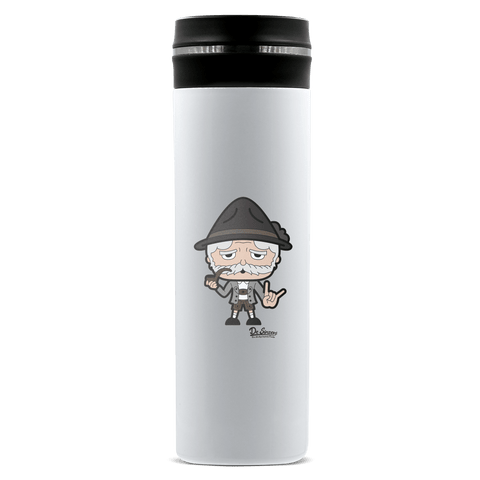 Da Oid Sinzer Rocking Fingers Edelstahl Thermoflasche 450ml Weiss Geigelstein Front