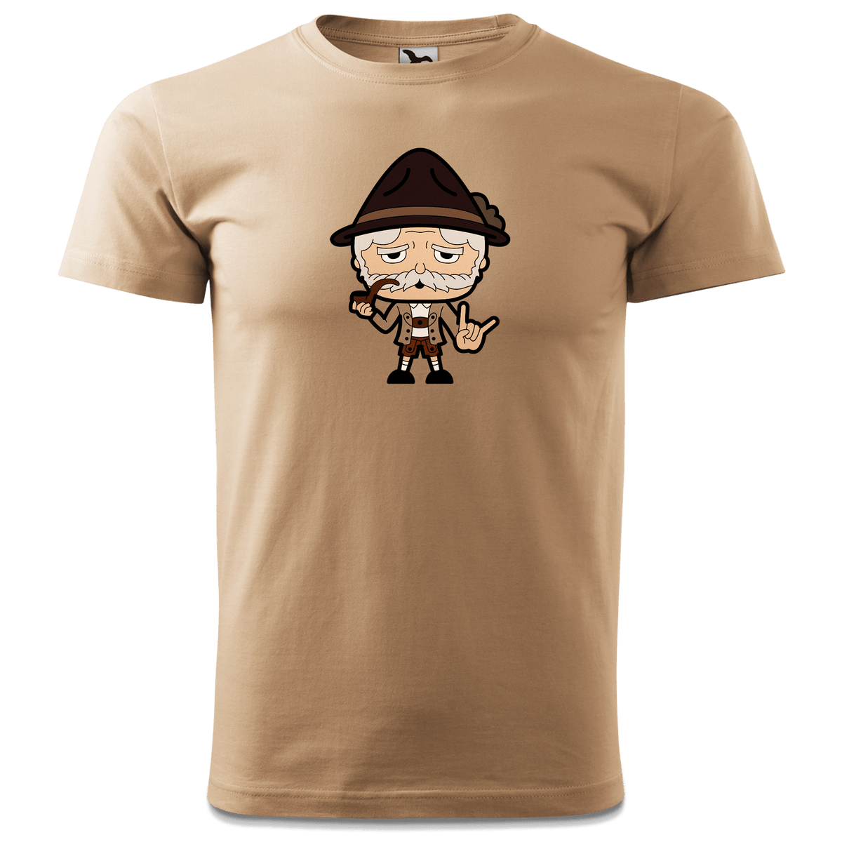 Da Oid Sinzer Rocking Fingers T Shirt Herren Sand Hofmuehle Front