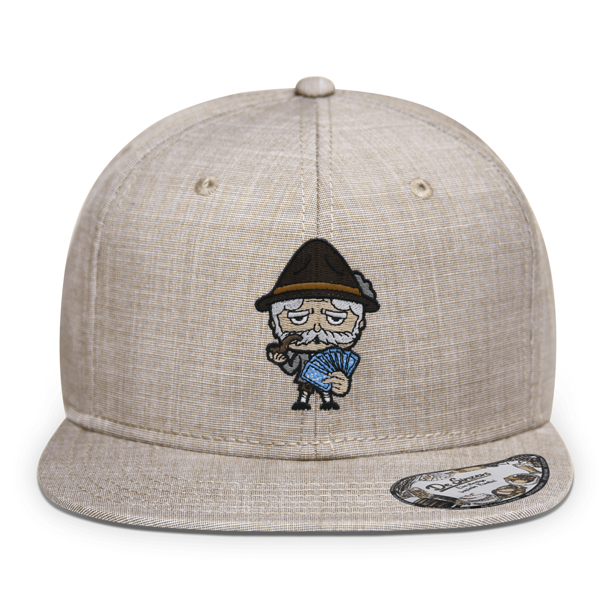 Da Oid Sinzer Schafkopfen Cap Erwachsene Beige Meliert Eitzing Front