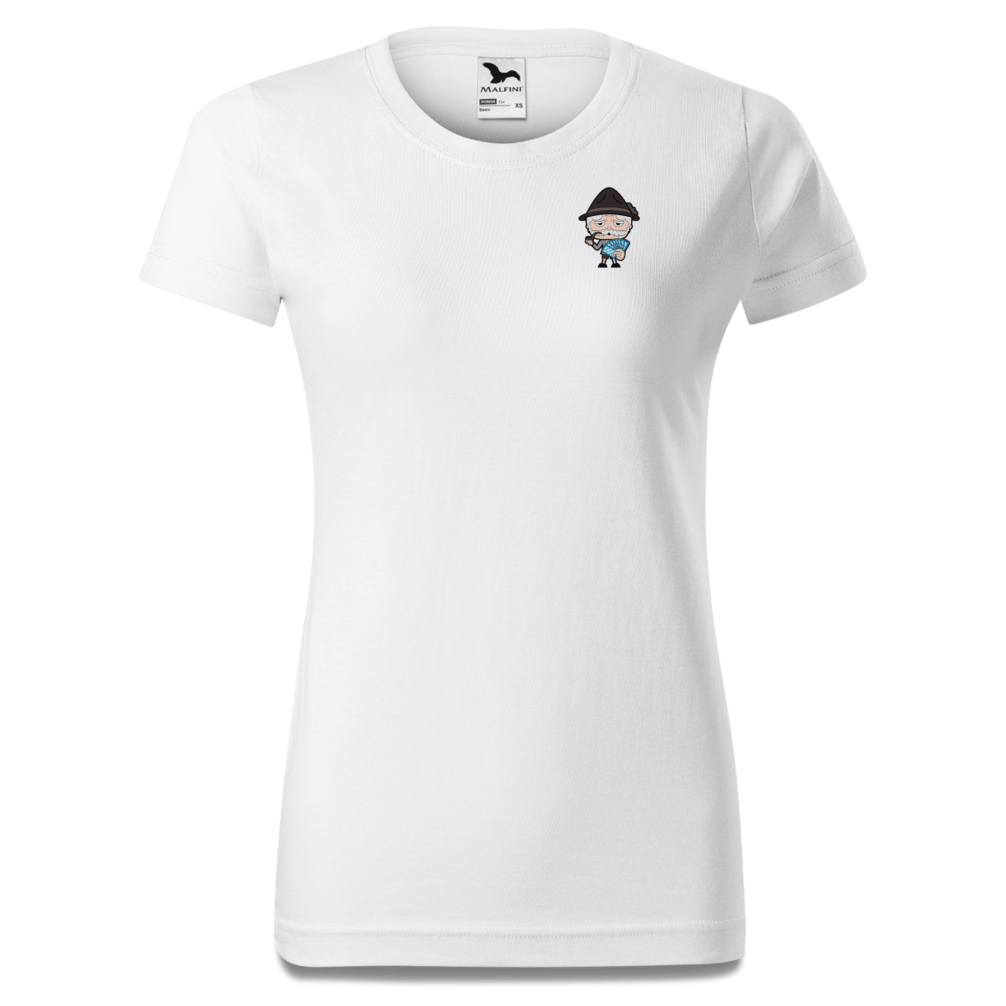 Da Oid Sinzer Schafkopfen T Shirt Damen Weiss Kragling Front