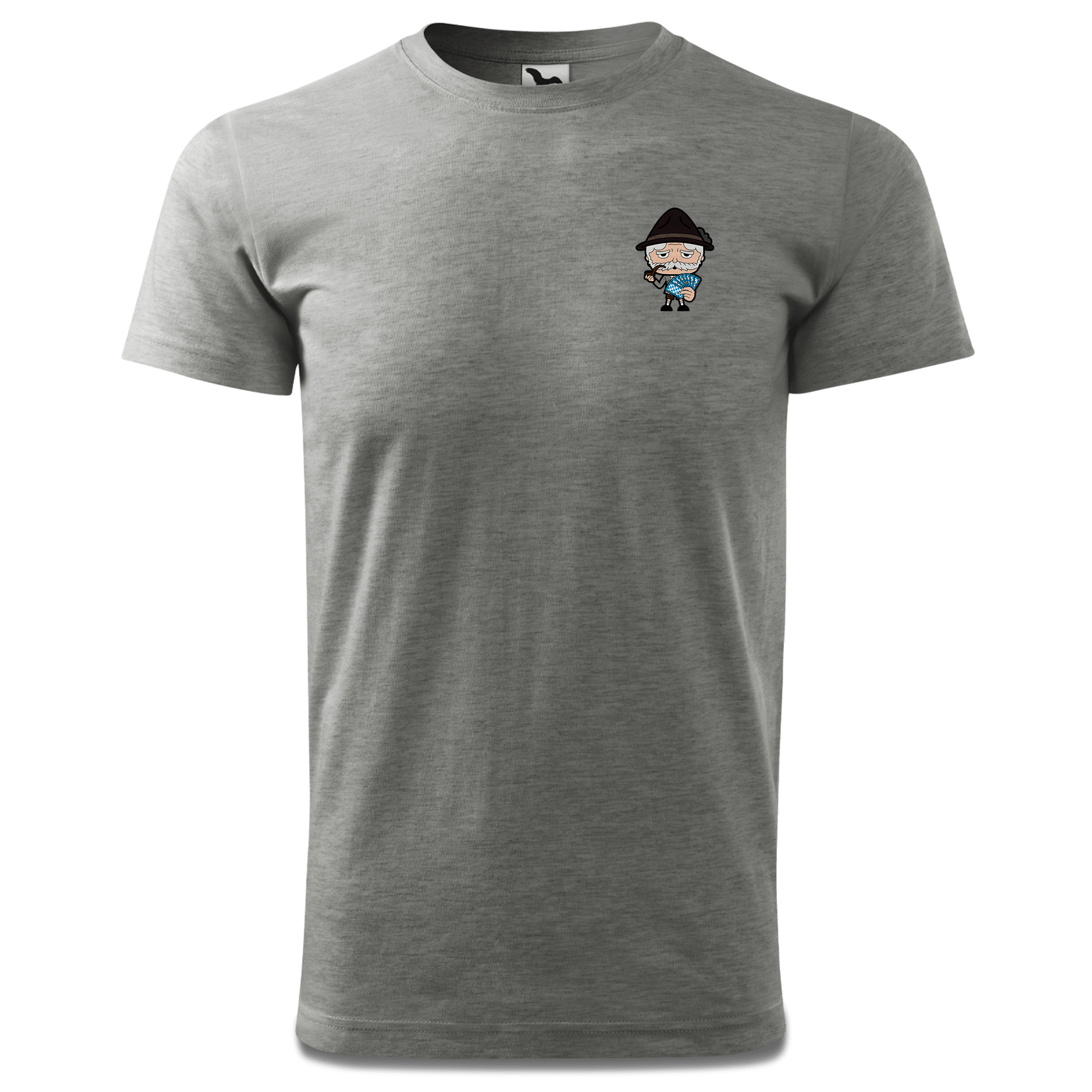 Da Oid Sinzer Schafkopfen T Shirt Herren Grau Meliert Hofleiten Front