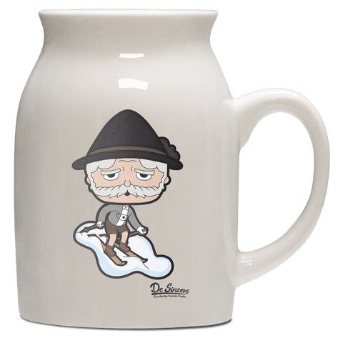 Da Oid Sinzer Skifahrer Milchkaennchen 320ml Altweiss Benediktenwand Front