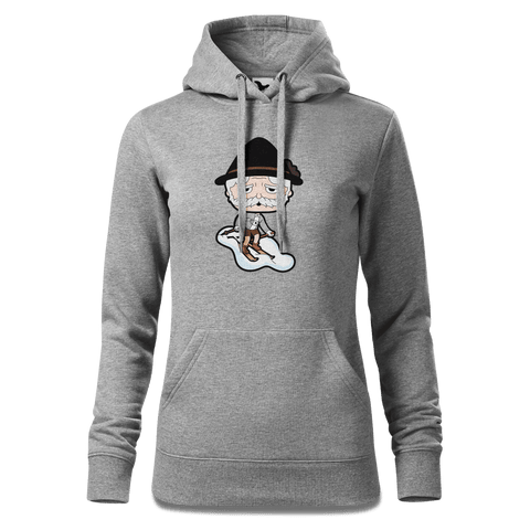 Da Oid Sinzer Skifahrer Sweatshirt Hoody Damen Grau Meliert Kieling Front