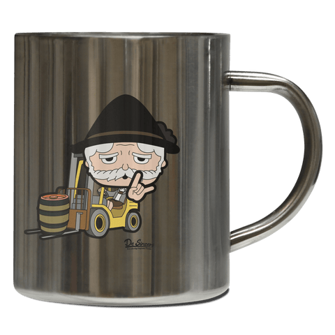 Da Oid Sinzer Staplerfahrer Edelstahl Kaffeetasse 400ml Grosser Arber Front