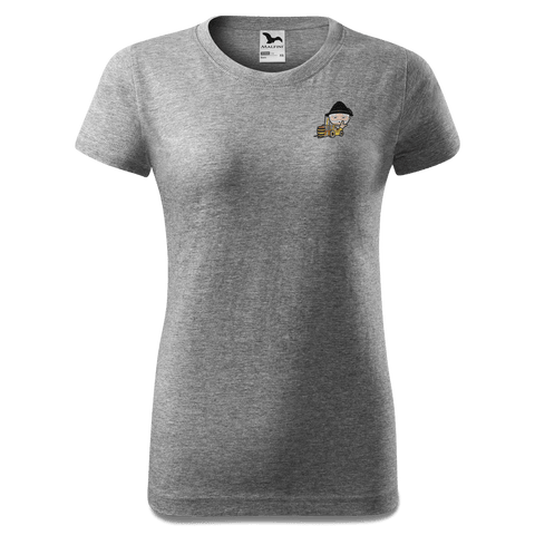 Da Oid Sinzer Staplerfahrer T Shirt Damen Grau Meliert Eichbichl Front