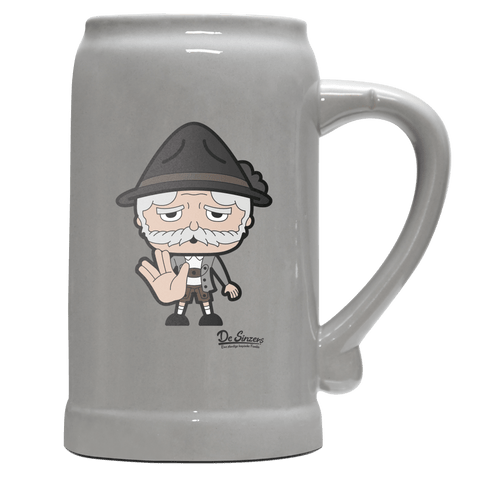 Da Oid Sinzer Star Trek Fingers Bierkrug 1000ml Grau Zugspitze Front