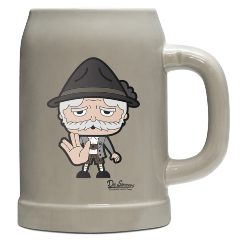 Da Oid Sinzer Star Trek Fingers Bierkrug 500ml Grau Watzmann Front