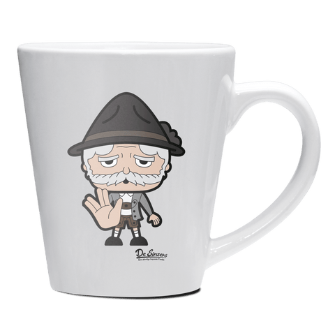 Da Oid Sinzer Star Trek Fingers Keramik Kaffeetasse 200ml Weiss Herzogstand Front