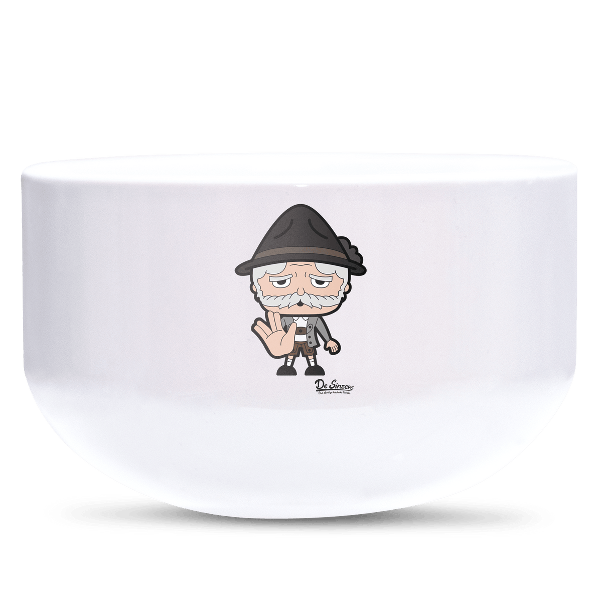 Da Oid Sinzer Star Trek Fingers Keramik Mueslischale Weiss 600ml Staffelberg Front