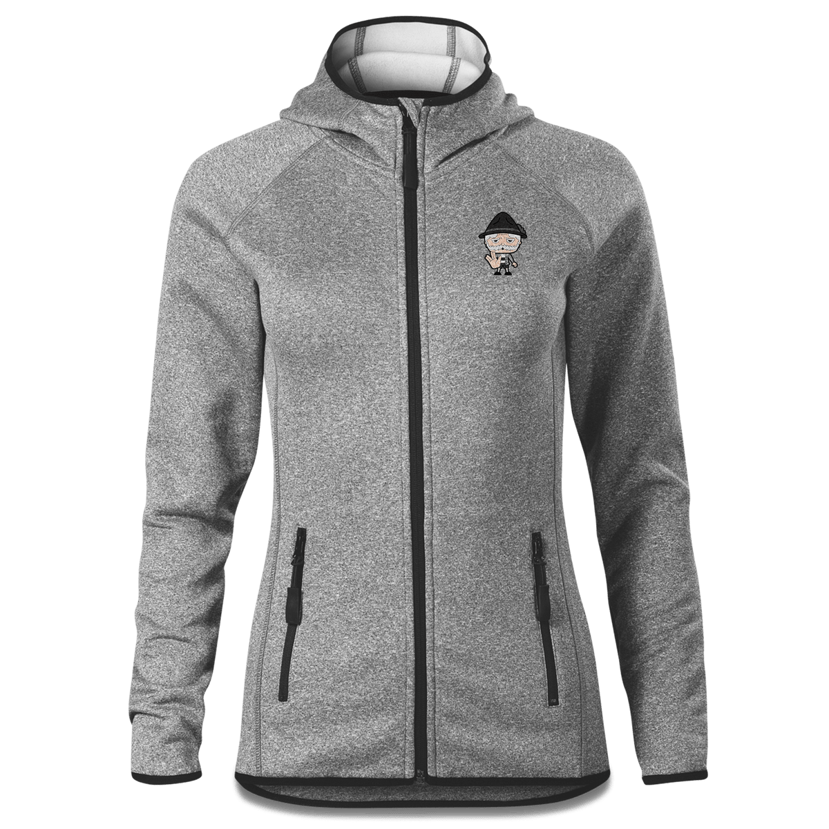 Da Oid Sinzer Star Trek Fingers Stretch Fleece Damen Grau Meliert Krottenhausmuehle Front