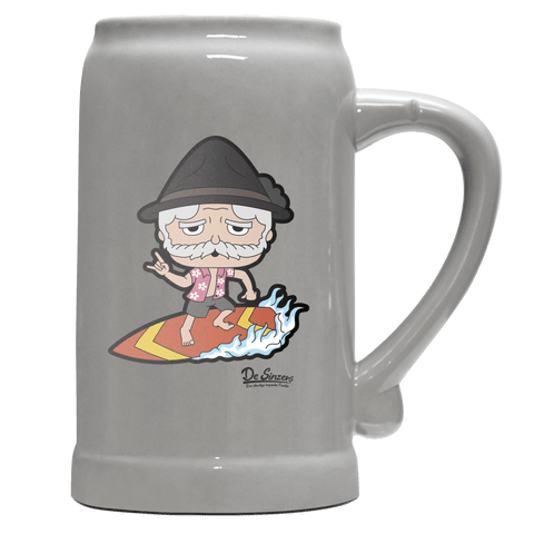 Da Oid Sinzer Summer Edition Bierkrug 1000ml Grau Zugspitze Front