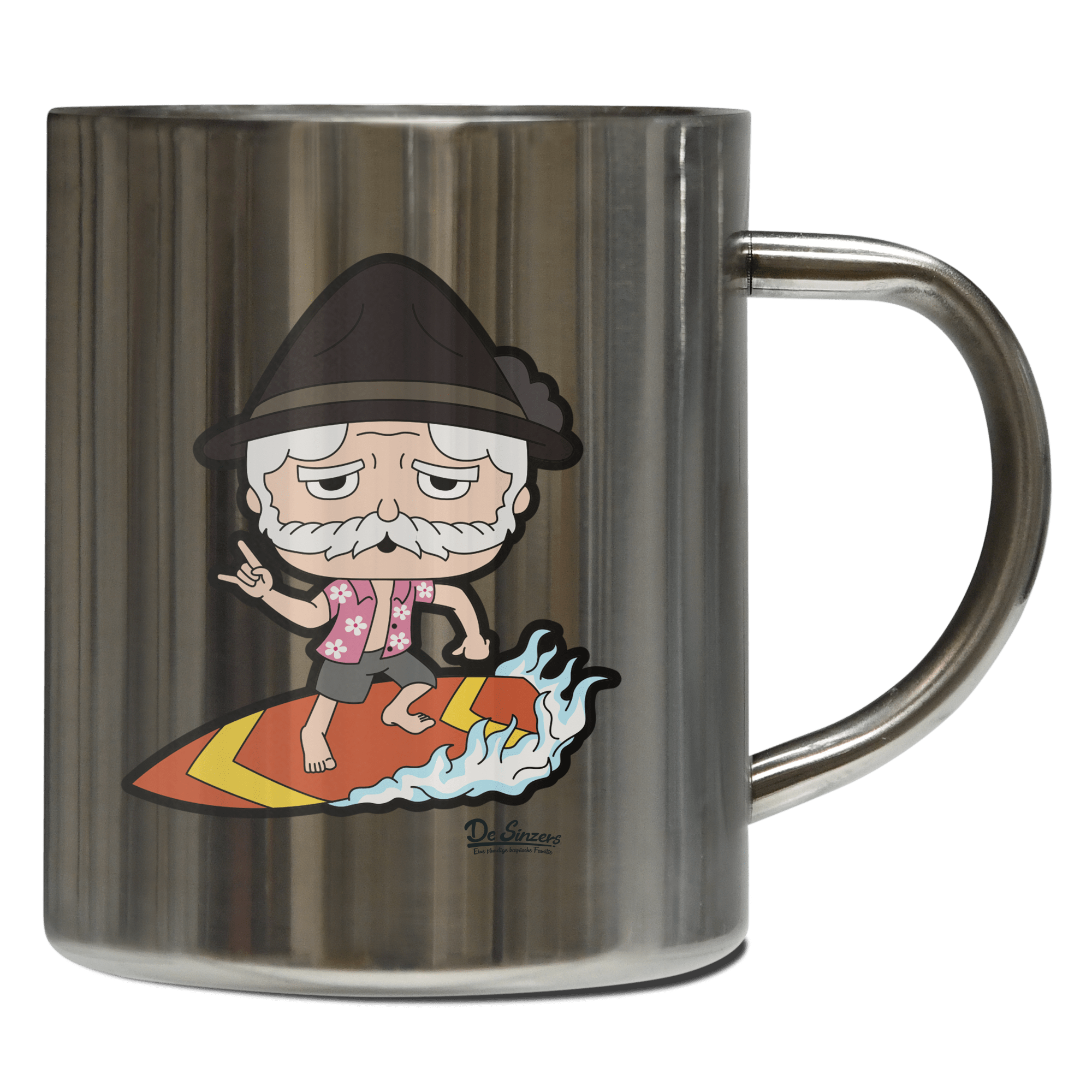 Da Oid Sinzer Summer Edition Edelstahl Kaffeetasse 400ml Grosser Arber Front