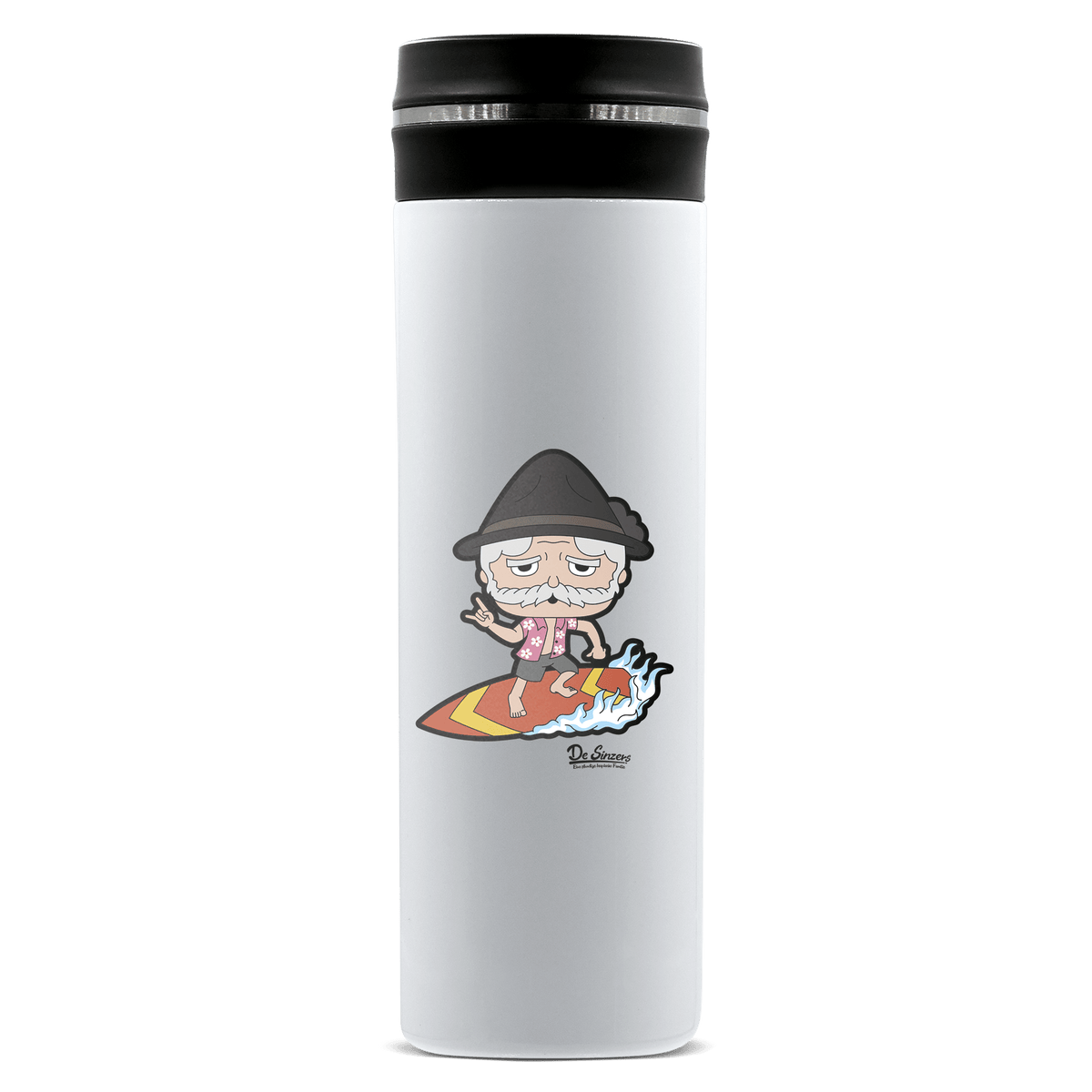 Da Oid Sinzer Summer Edition Edelstahl Thermoflasche 450ml Weiss Geigelstein Front