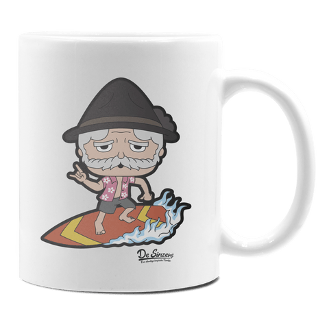 Da Oid Sinzer Summer Edition Keramik Kaffeetasse 330ml Weiss Rampoldplatte Front