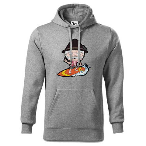 Da Oid Sinzer Summer Edition Sweatshirt Hoody Herren Grau Meliert Pulvermuehle Front