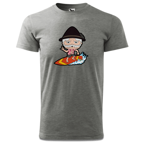 Da Oid Sinzer Summer Edition T Shirt Herren Grau Meliert Hofau Front
