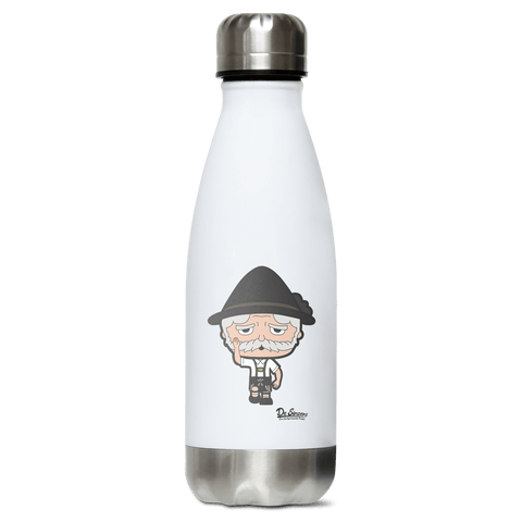 Da Oid Sinzer Trachtenverein Edelstahl Thermoflasche 350ml Weiss Silber Kreuzspitze Front