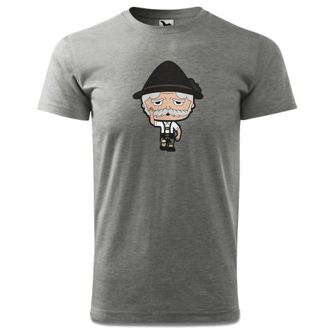 Da Oid Sinzer Trachtenverein T Shirt Herren Grau Meliert Hofau Front