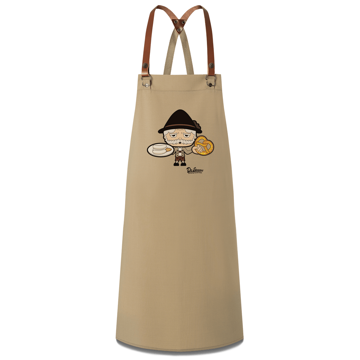 Da Oid Sinzer Weisswurscht und Brezn Schuerze Sand Koenigsberg Front