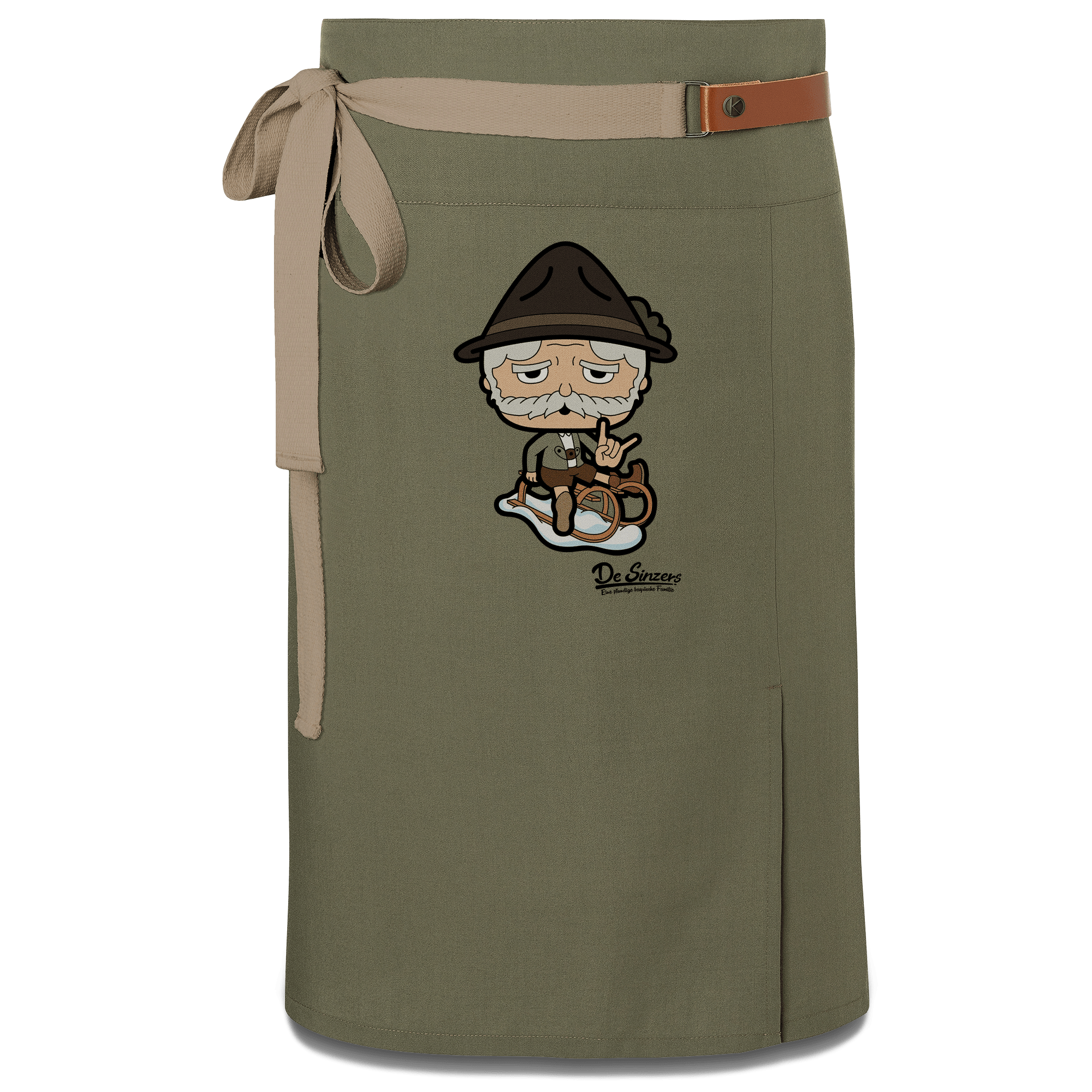 Da Oid Sinzer Winter Edition Schuerze Vorbinder Gruen Langhausen Front 1