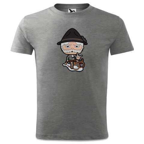 Da Oid Sinzer Winter Edition T Shirt Kinder Grau Meliert Finkenweg Front