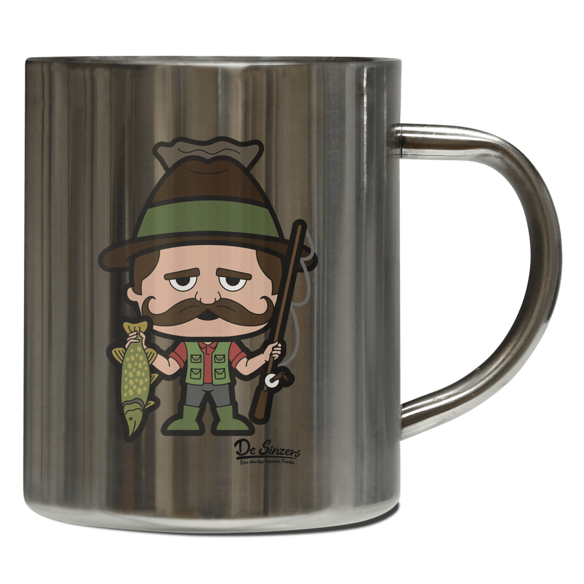 Da Sinzer Angler Edelstahl Kaffeetasse 400ml Grosser Arber Front