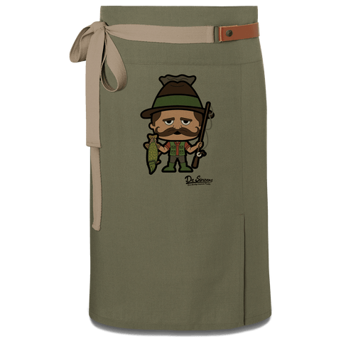 Da Sinzer Angler Schuerze Vorbinder Gruen Langhausen Front