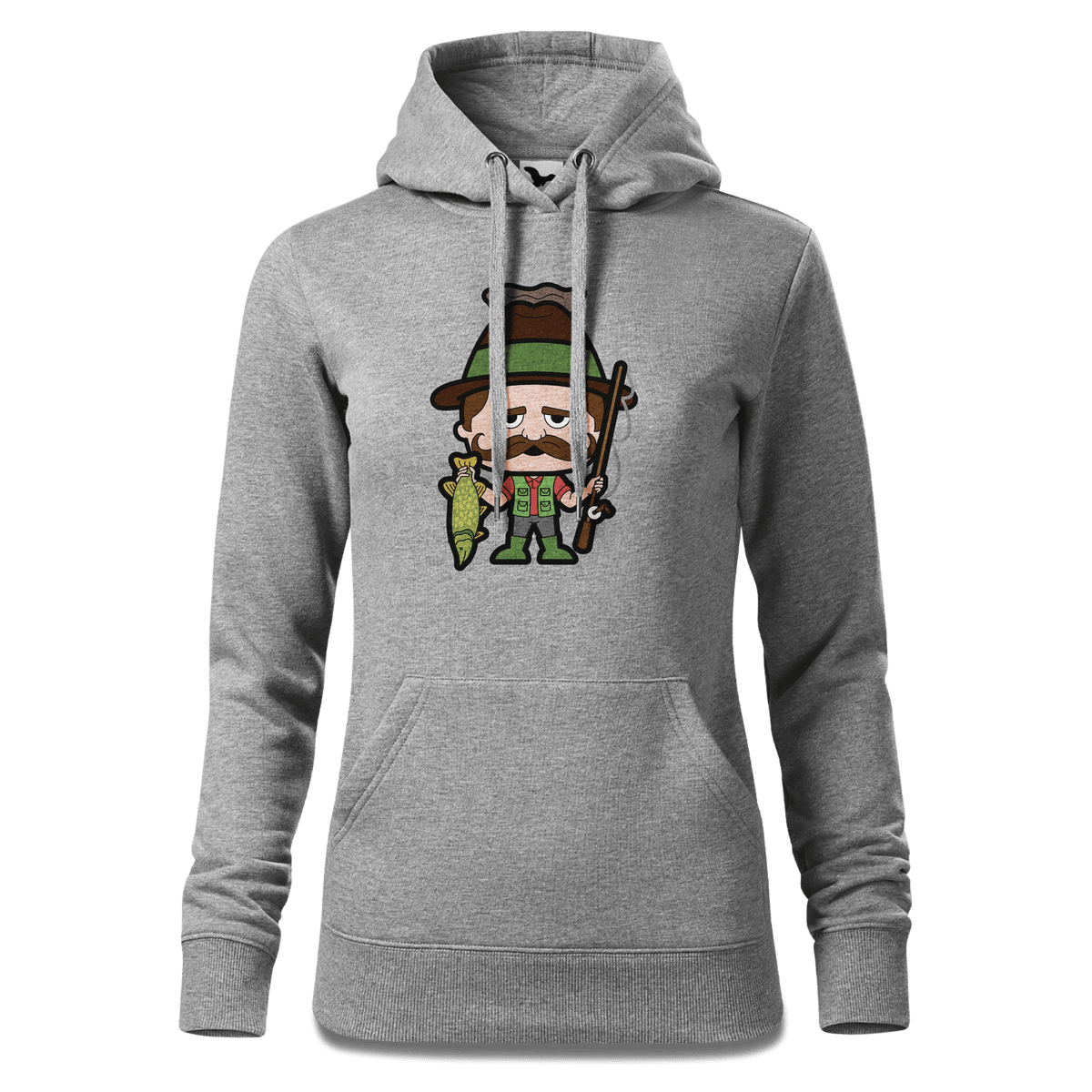 Da Sinzer Angler Sweatshirt Hoody Damen Grau Meliert Kieling Front