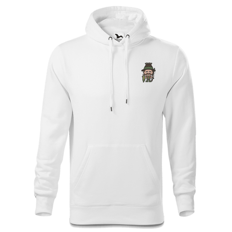 Da Sinzer Angler Sweatshirt Hoody Herren Weiss Simssee Front