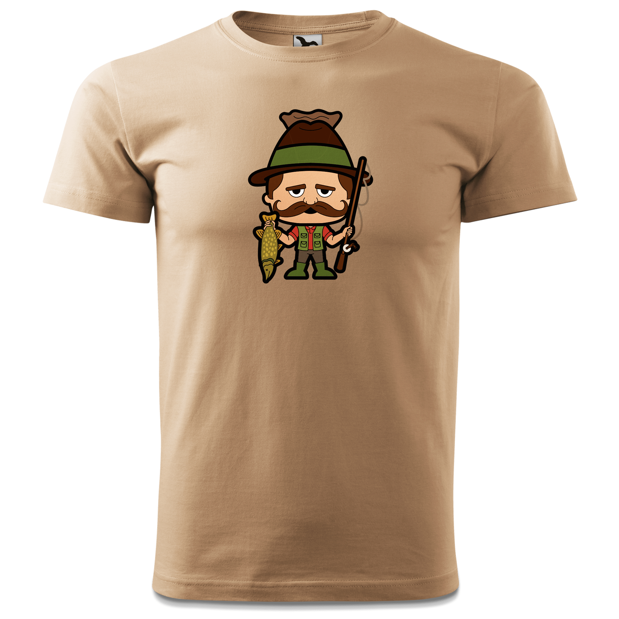 Da Sinzer Angler T Shirt Herren Sand Hofmuehle Front