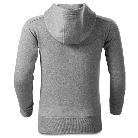 Da Sinzer Baggerfahrer Sweatshirt Zip Hoody Kinder Grau Meliert Sonnenholz Back