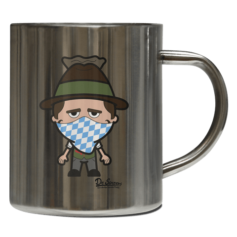 Da Sinzer Bayrisches Mundtuch Edelstahl Kaffeetasse 400ml Grosser Arber Front