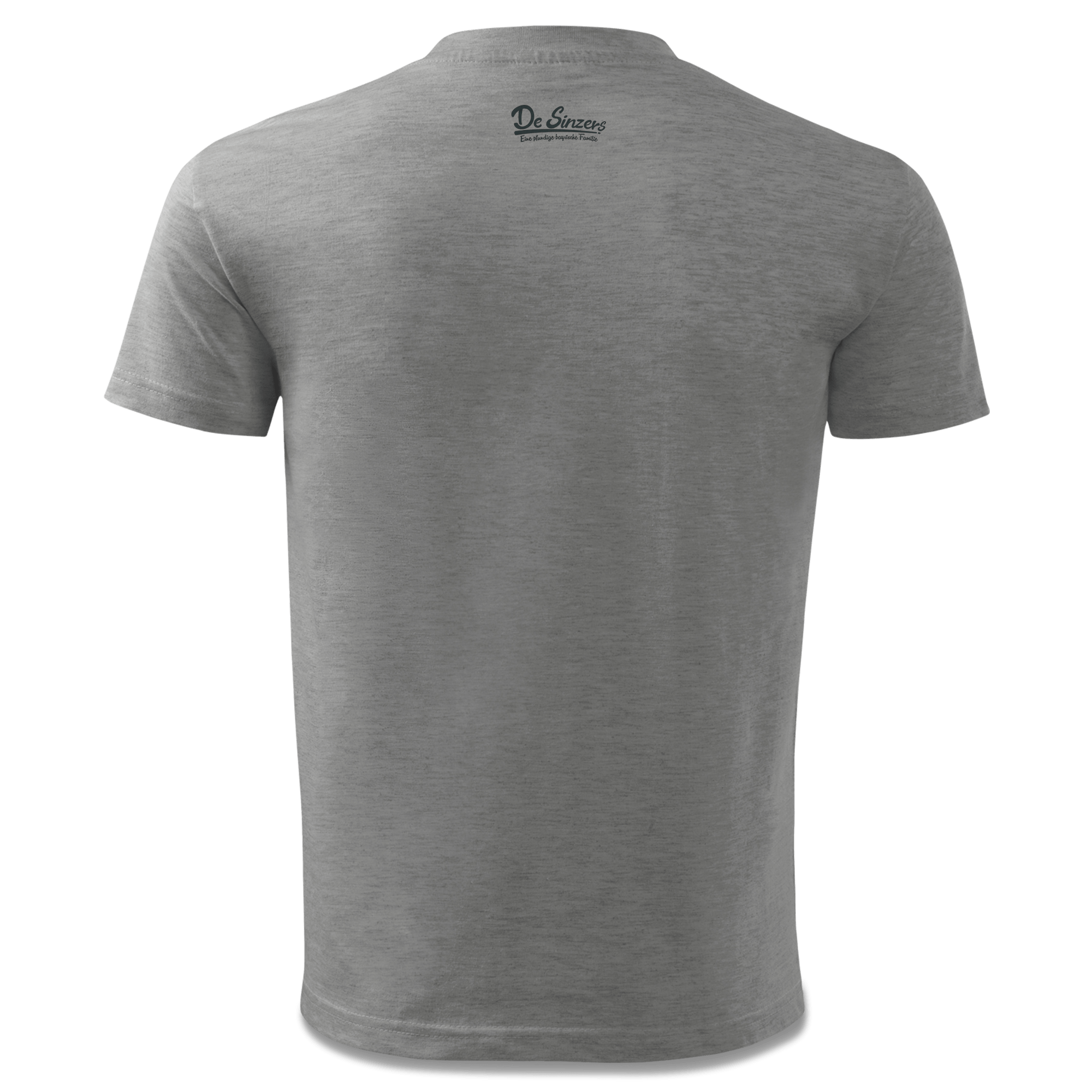 Da Sinzer Bayrisches Mundtuch T Shirt Kinder Grau Meliert Holzweg Back