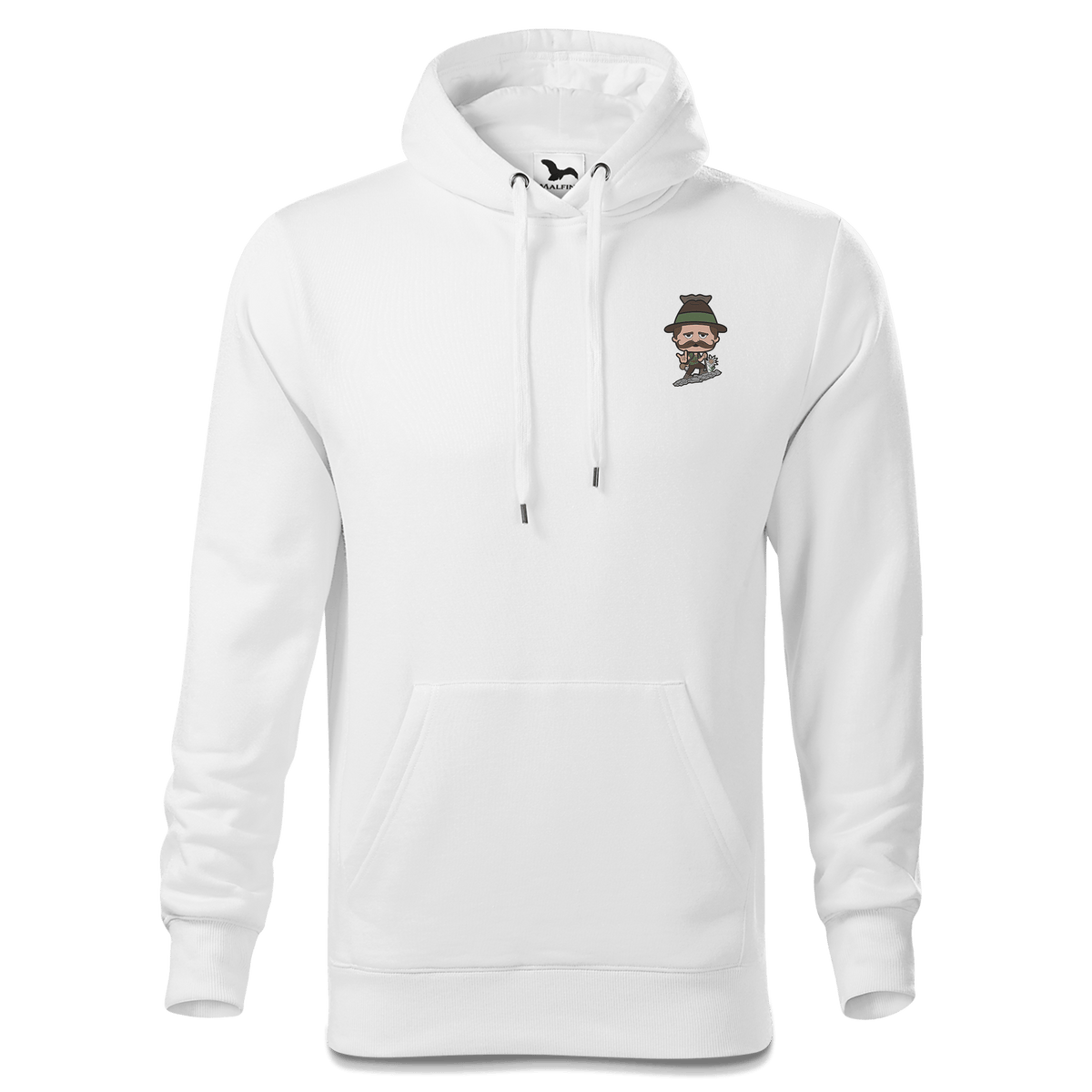 Da Sinzer Bergsteiger Sweatshirt Hoody Herren Weiss Simssee Front