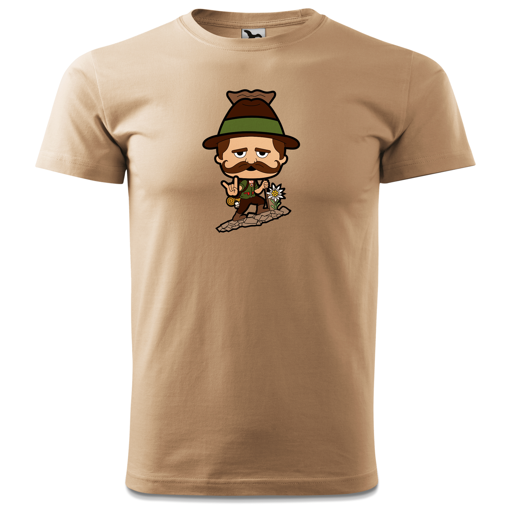 Da Sinzer Bergsteiger T Shirt Herren Sand Hofmuehle Front