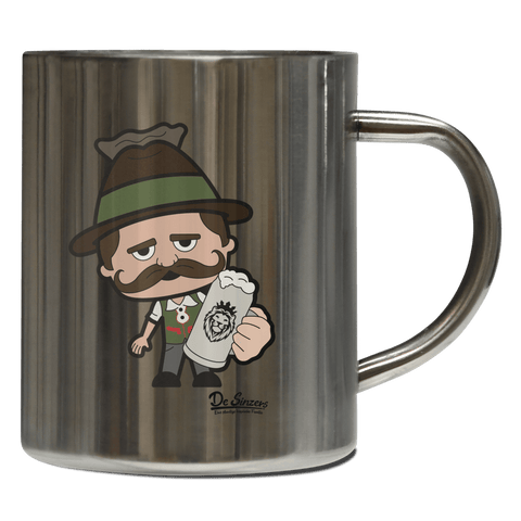 Da Sinzer Bier Edelstahl Kaffeetasse 400ml Grosser Arber Front