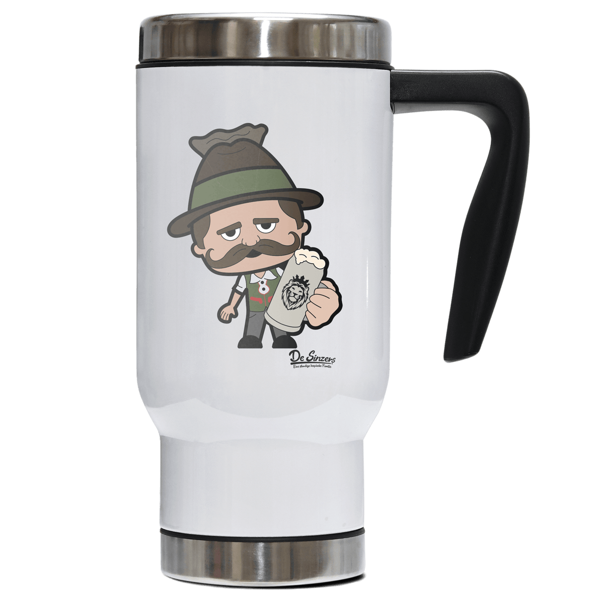 Da Sinzer Bier Edelstahl Thermobecher To Go 500ml Weiss Kindlwand Front