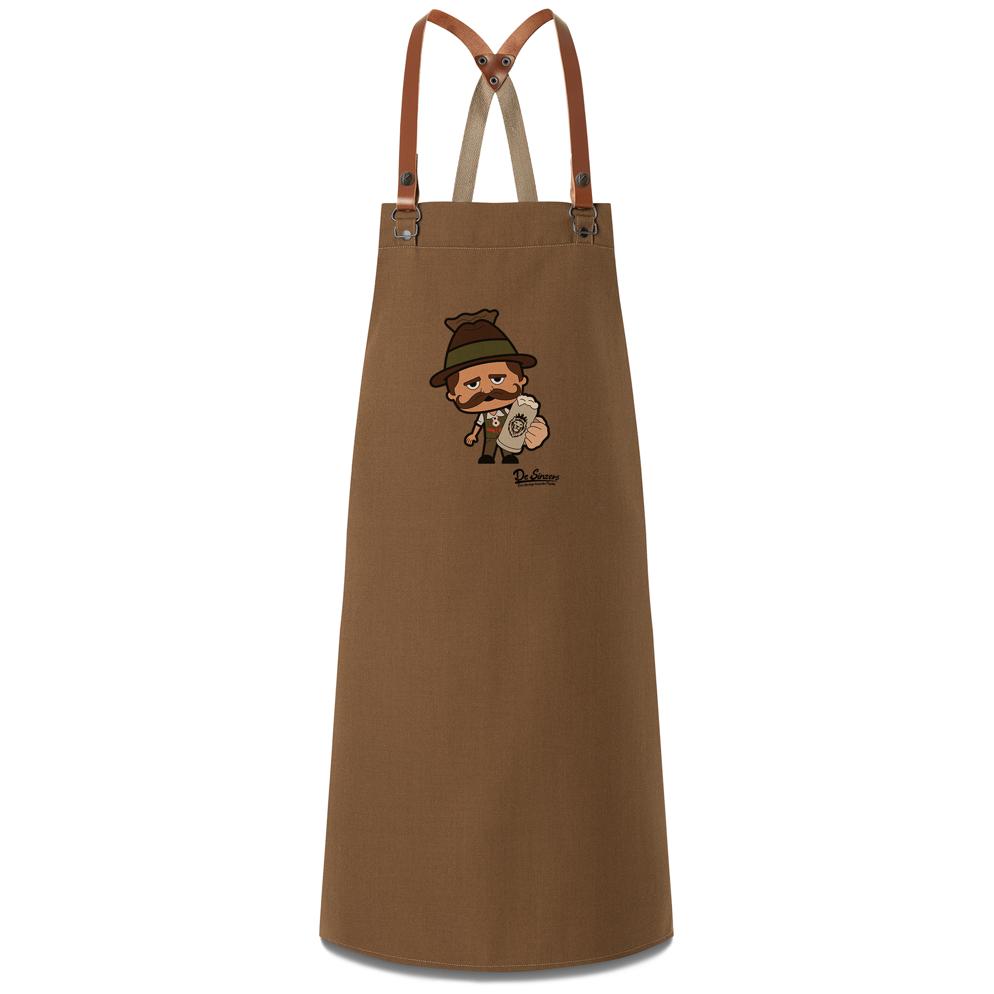 Da Sinzer Bier Schuerze Braun Haidbichl Front
