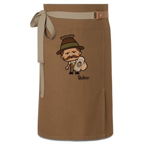 Da Sinzer Bier Schuerze Vorbinder Braun Haidham Front