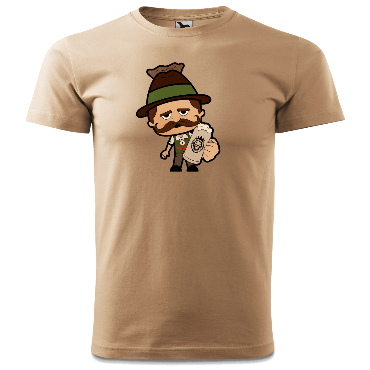 Da Sinzer Bier T Shirt Herren Sand Hofmuehle Front