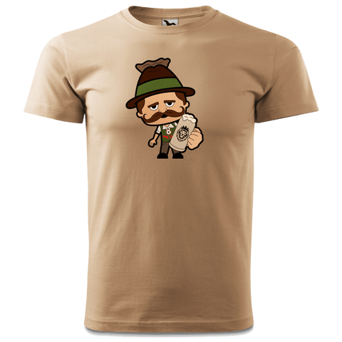 Da Sinzer Bier T Shirt Herren Sand Hofmuehle Front
