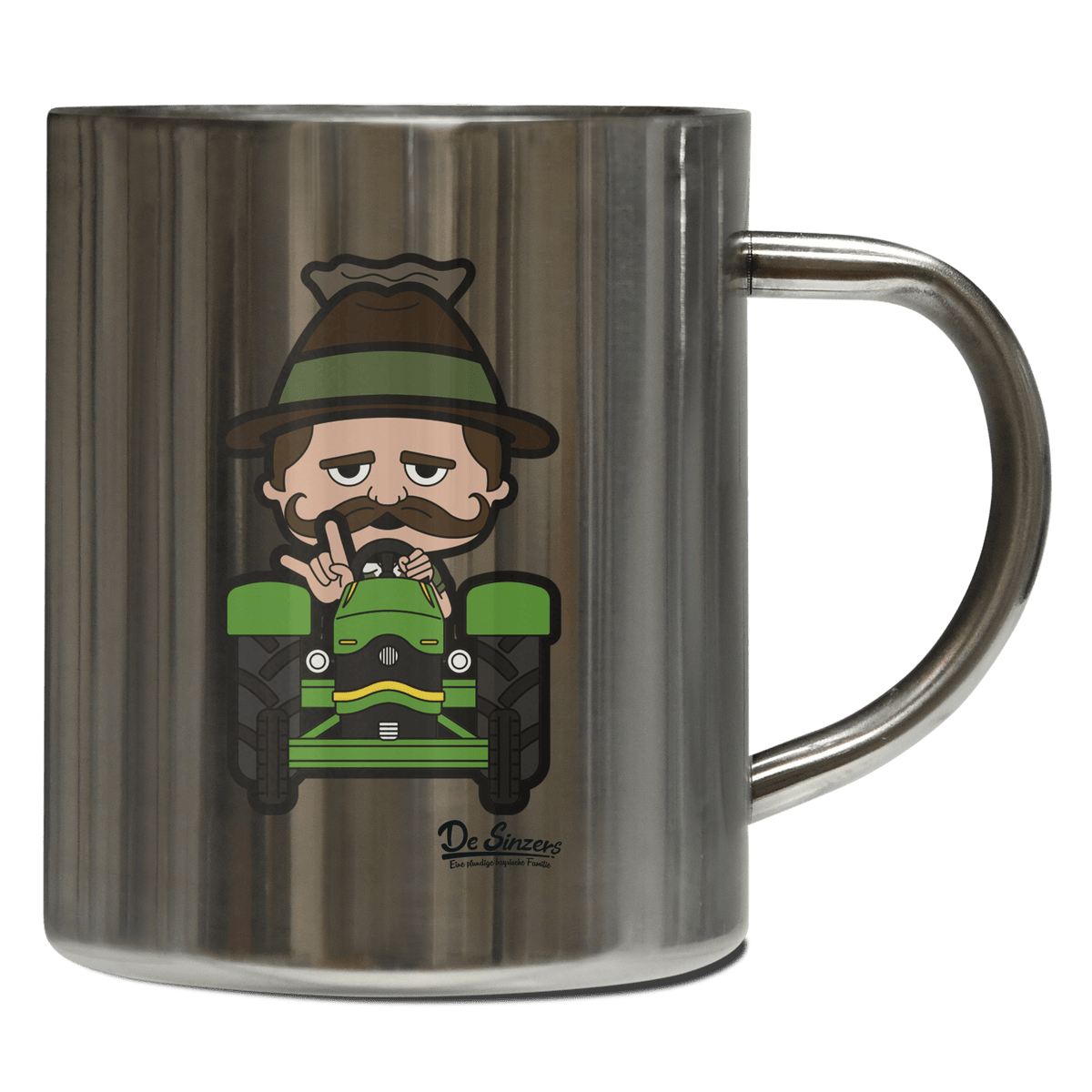 Da Sinzer Bulldog Edelstahl Kaffeetasse 400ml Grosser Arber Front 1