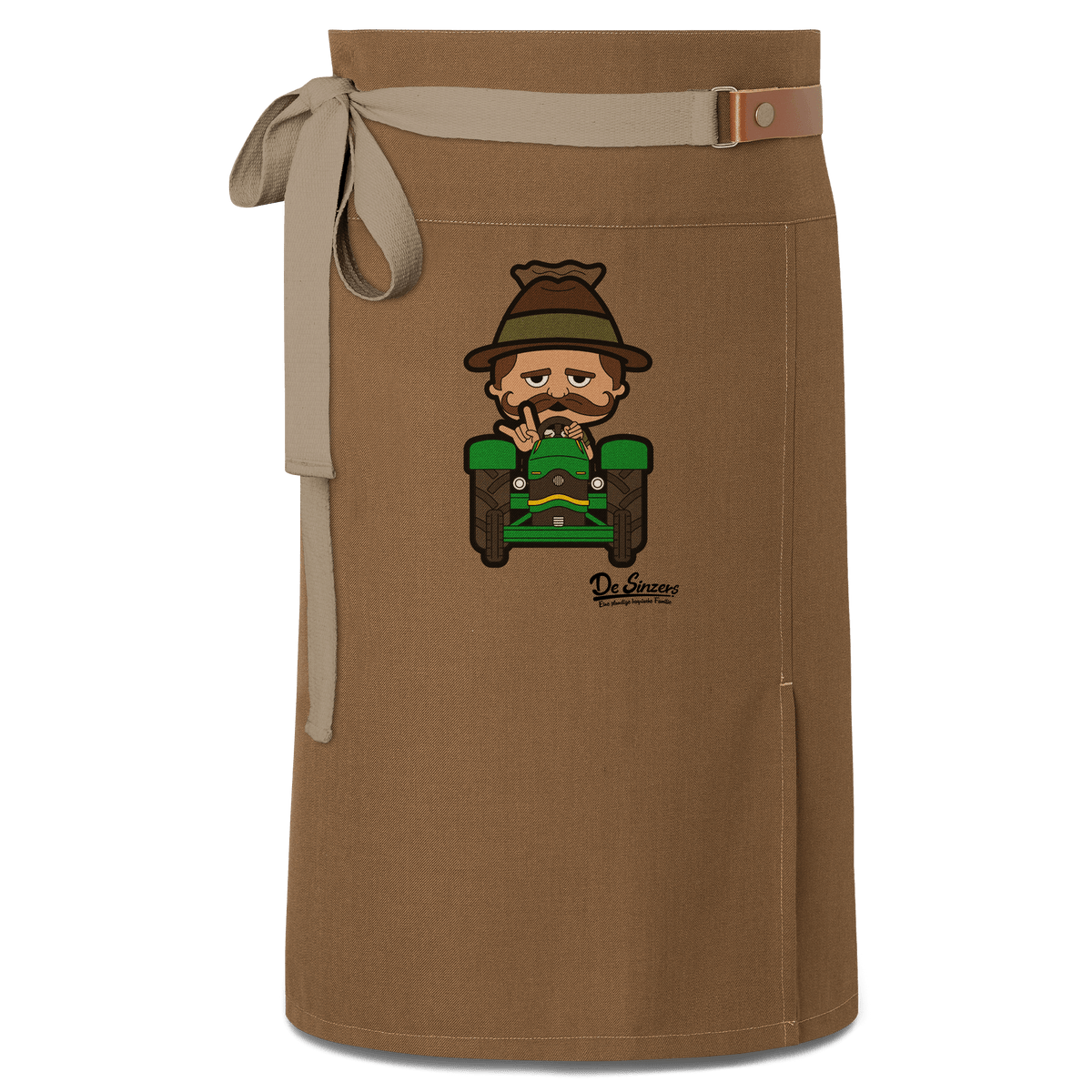 Da Sinzer Bulldog Schuerze Vorbinder Braun Haidham Front