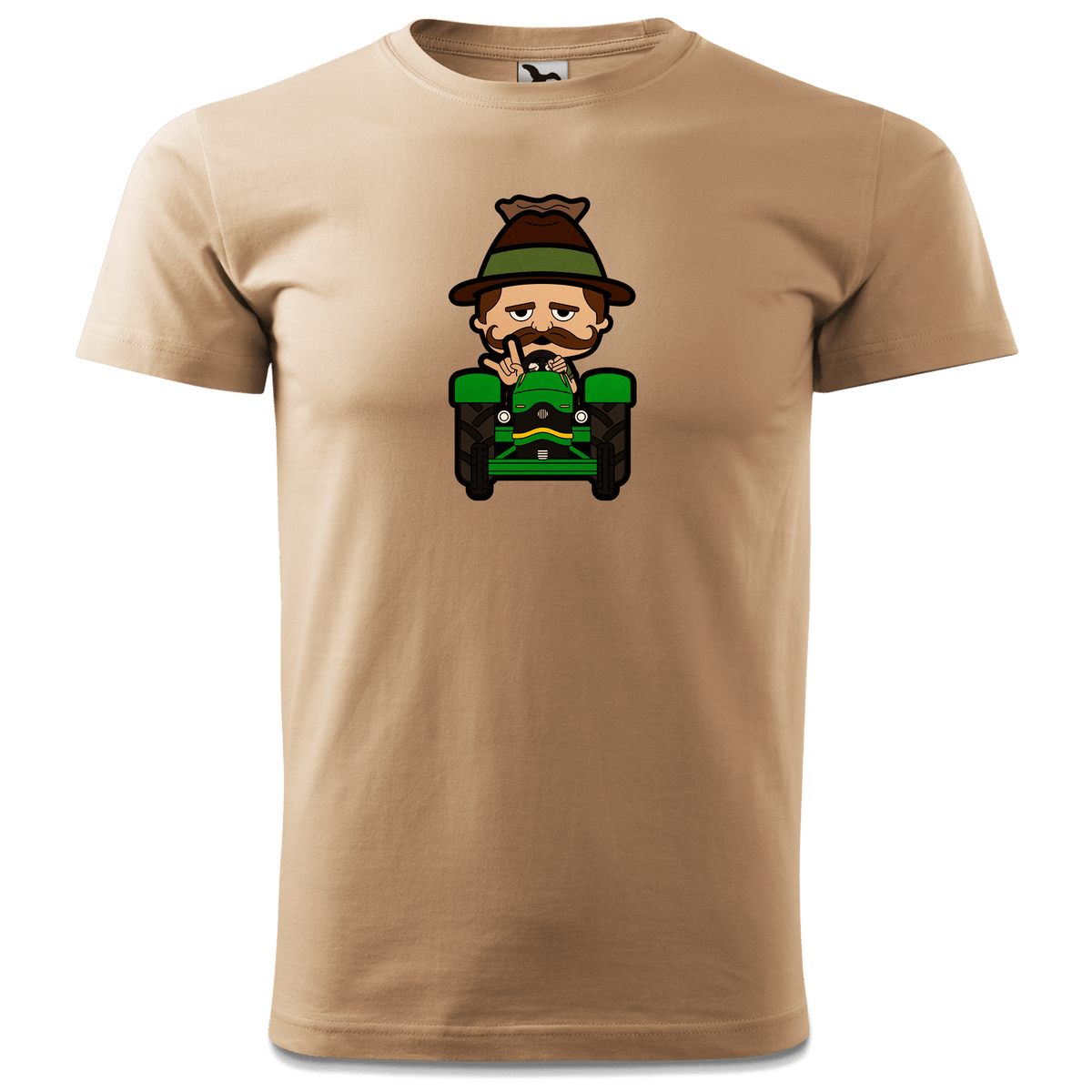 Da Sinzer Bulldog T Shirt Herren Sand Hofmuehle Front