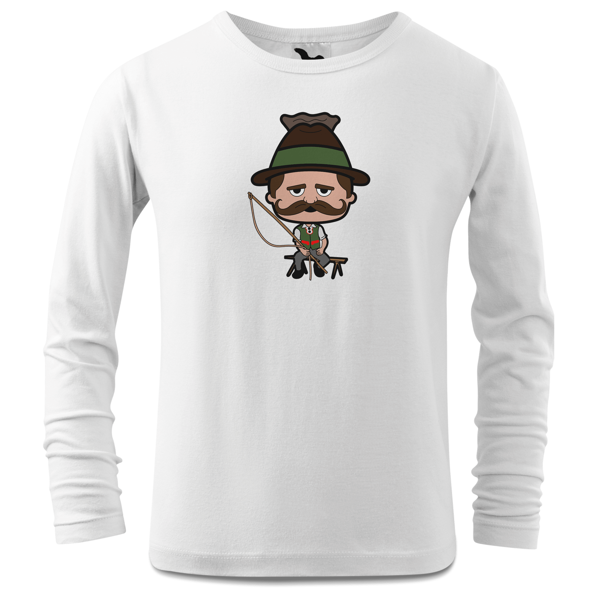Da Sinzer Goasslschnoizer Longsleeve Kinder Weiss Westerndorf Front