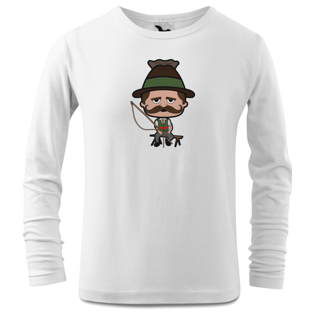 Da Sinzer Goasslschnoizer Longsleeve Kinder Weiss Westerndorf Front
