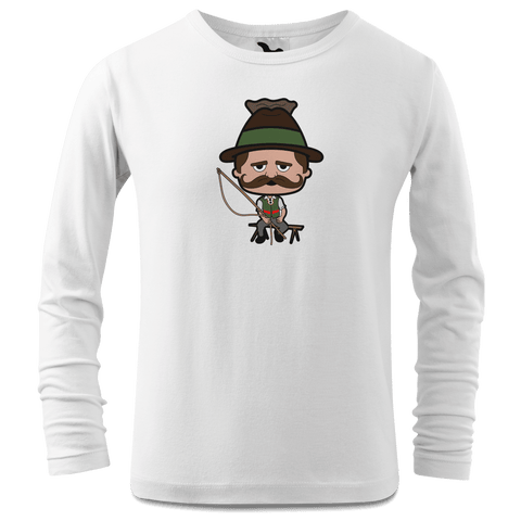 Da Sinzer Goasslschnoizer Longsleeve Kinder Weiss Westerndorf Front