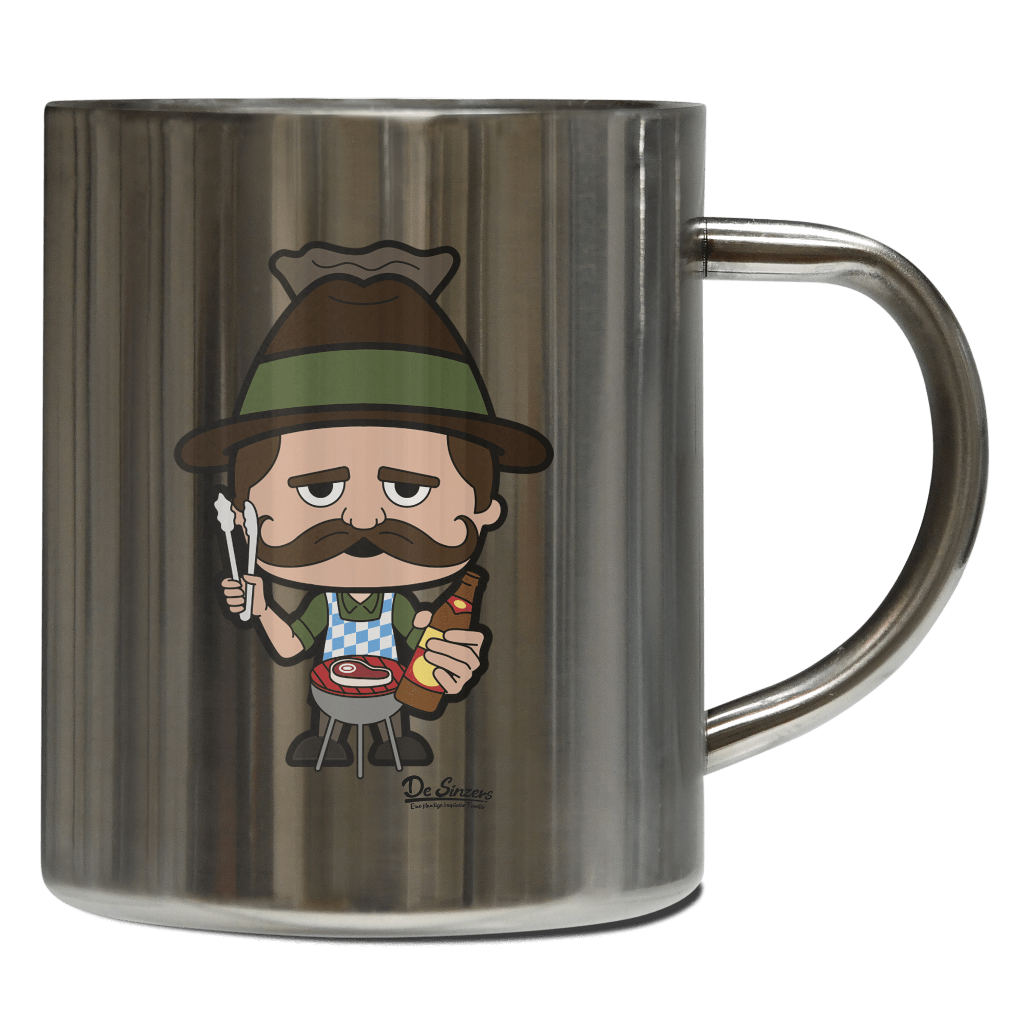 Da Sinzer Griller Edelstahl Kaffeetasse 400ml Grosser Arber Front